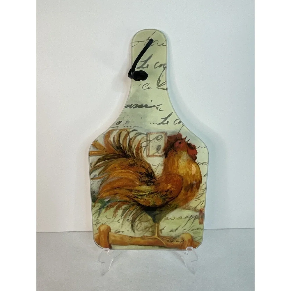David Carter Brown rooster glass